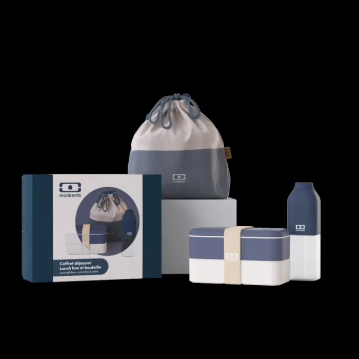 Monbento Coffret cadeau bleu Natural Clearance