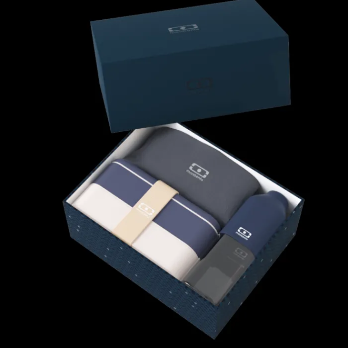 Monbento Coffret cadeau bleu Natural Clearance