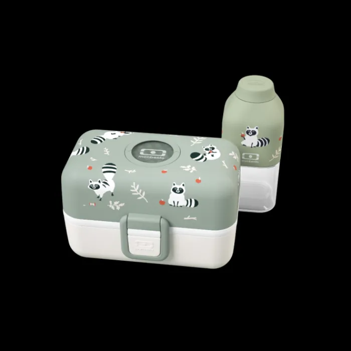 coffret_cadeau_enfants_mb_tresor_vert_raccoon_3.webp Monbento Coffret cadeau enfants MB Tresor vert Raccoon Best Sale