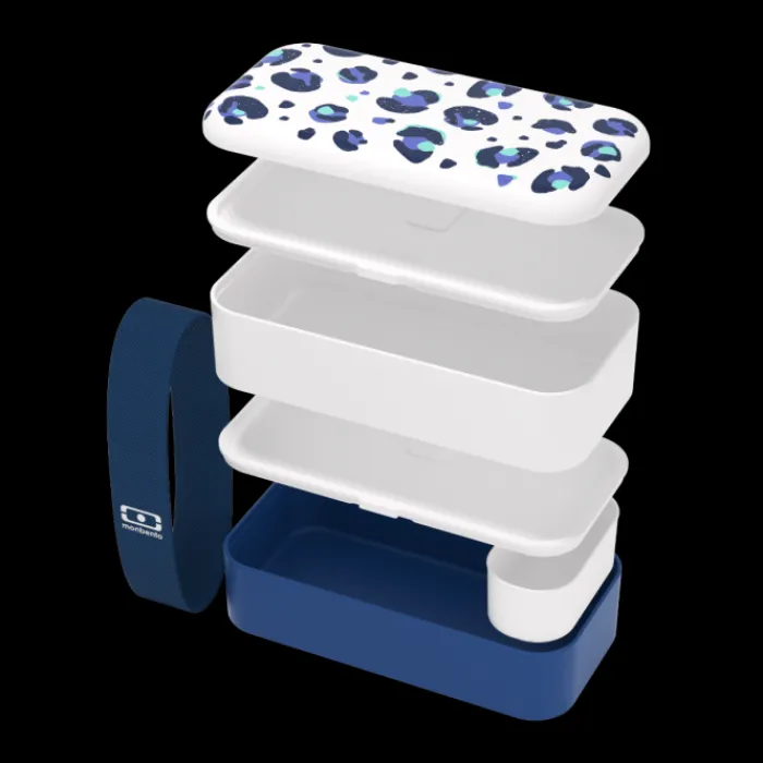 Monbento Pack complet MB Original bleu Leopard New