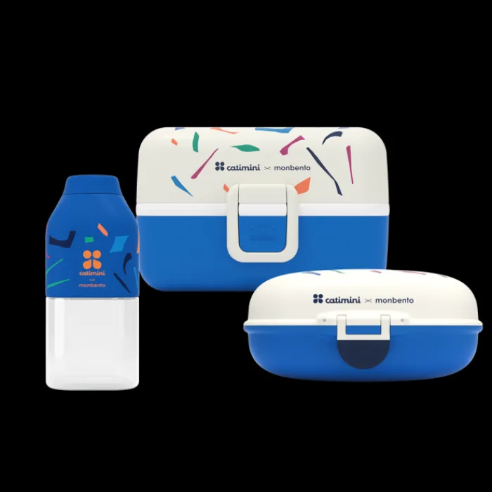 Monbento Pack enfants Catimini bleu Terrazzo Flash Sale