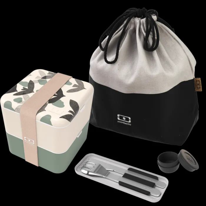 Monbento Pack MB Square graphic Birds Fashion