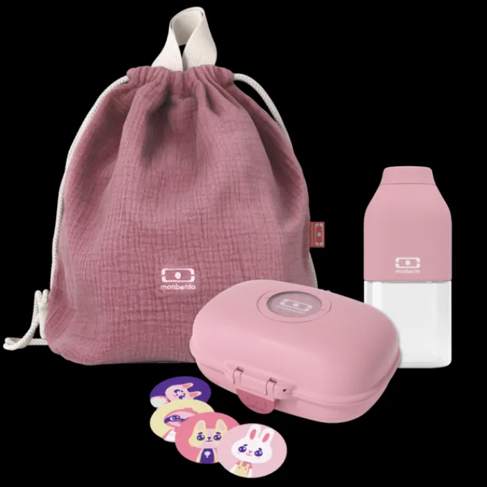 Monbento Set gou00fbter + sac u00e0 dos enfant rose Store
