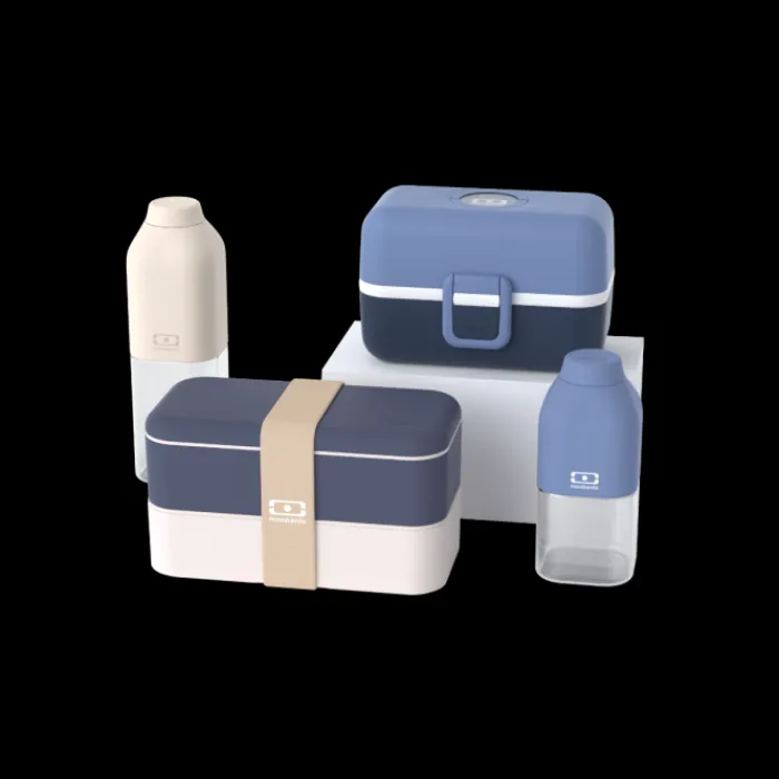 Monbento Set lunch box parent/enfant bleu Flash Sale