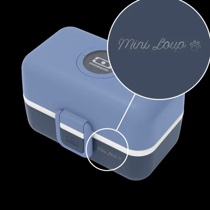 Monbento Set lunch box parent/enfant bleu "Papa Loup/Mini Loup" Store