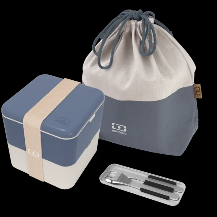 Monbento Set MB Square bleu Natural Outlet