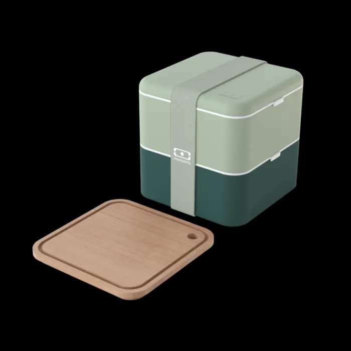 Monbento Set MB Square green Bicolor + MB Cut Clearance