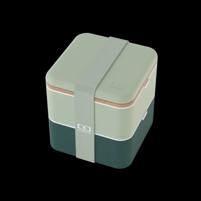 Monbento Set MB Square green Bicolor + MB Cut Clearance